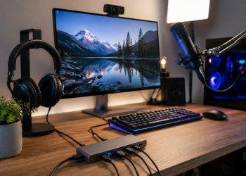 Zu sehen ist das Beitragsbild 3 zum Beitrag: USB-Hub für Webcam, Mikrofon und Streaming-Setup